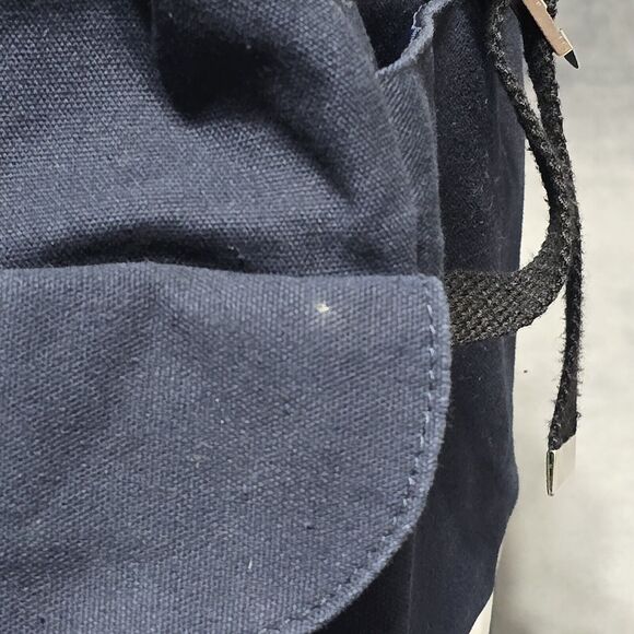 Jean Paul Gaultier Canvas Navy White Medium Backpack With Adjustable Strap - Picture 7 of 16